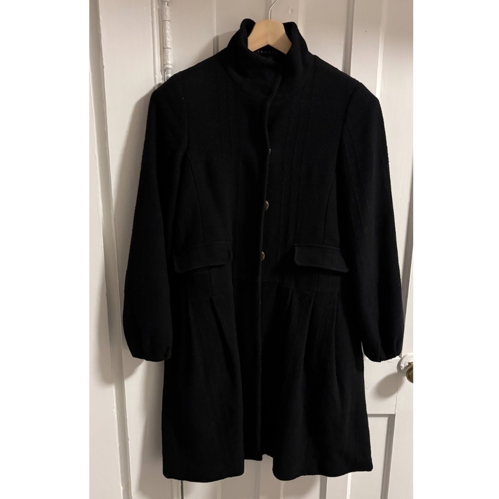 Theory Black Wool Coat w/ Pockets (Size S)